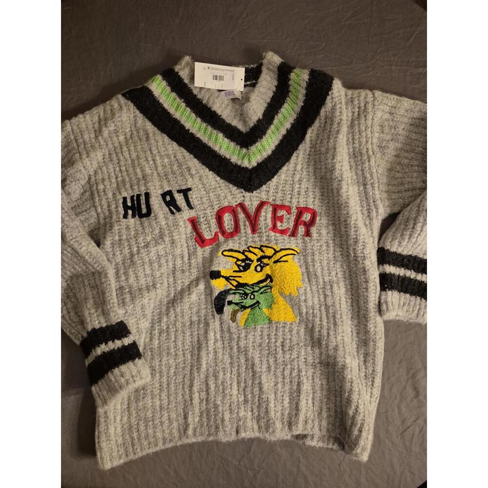 ERL Hurt Lover Varsity Sweater Size Medium $750 MSRP